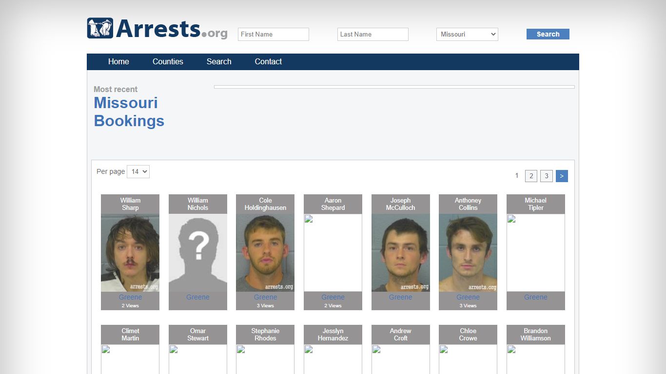 Missouri Arrests and Inmate Search